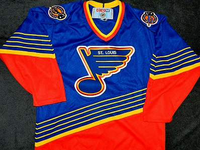 1995-96 Grant Fuhr St. Louis Blues Game Worn Jersey