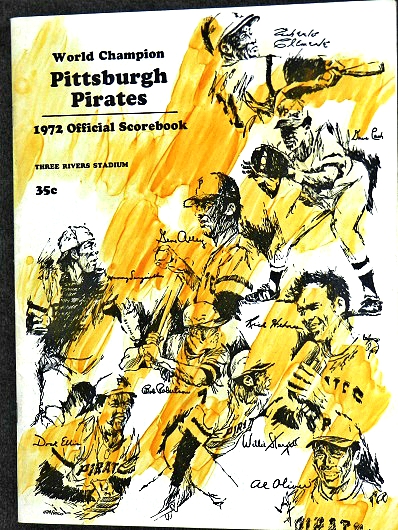 1972 SAN DIEGO PADRES SCORECARD PROGRAM DON ZIMMER