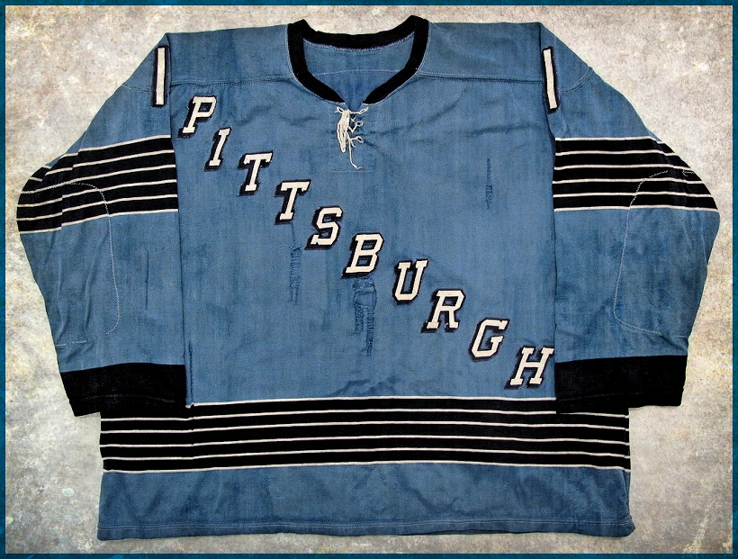 1967-68 Pittsburgh Penguins Home (Light Blue) Game Worn Jerseys 